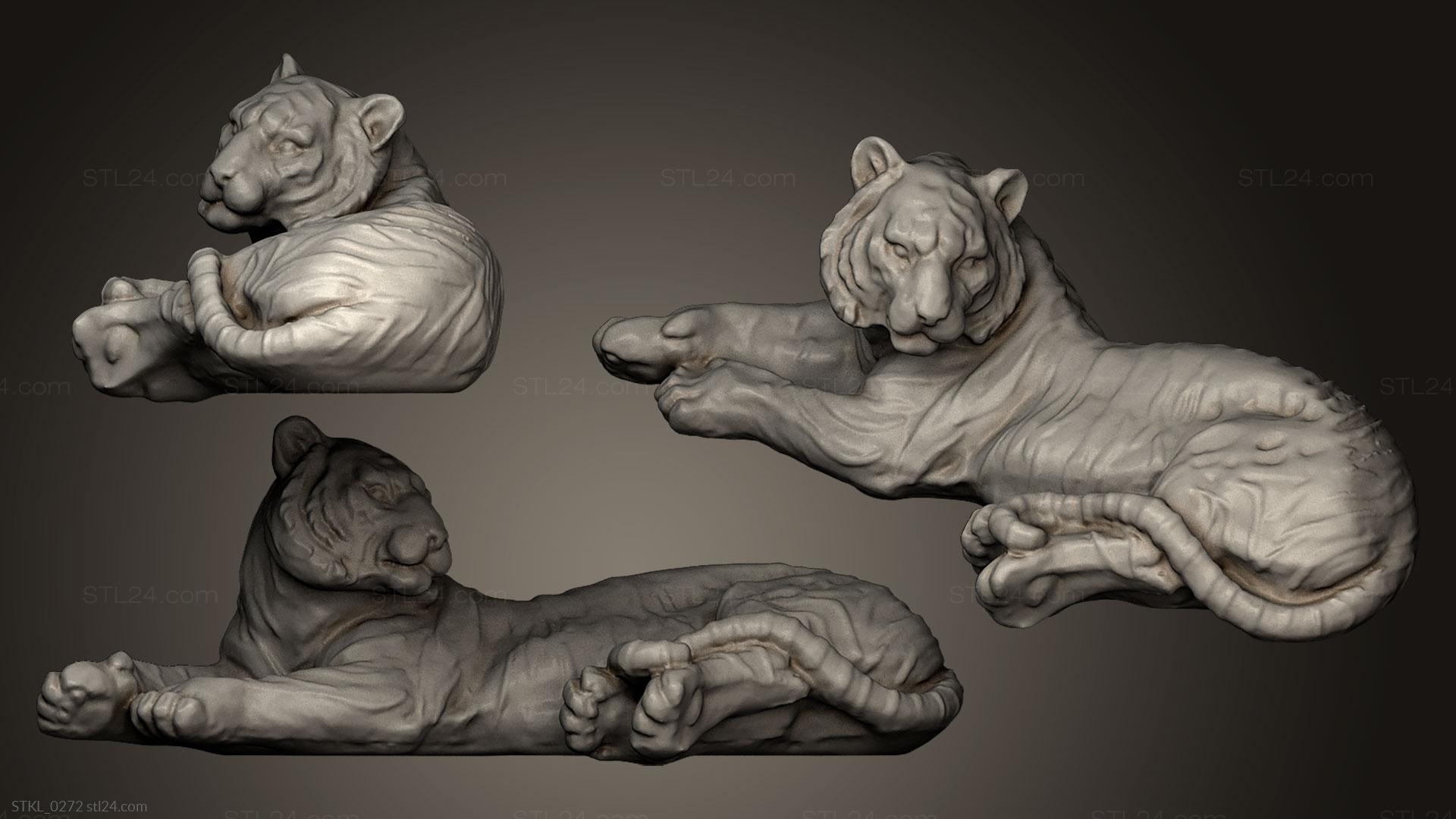 3D Tigers Models